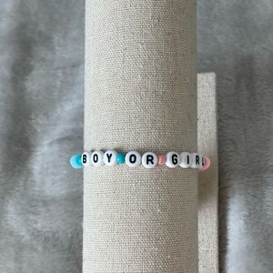 Baby Shower Clay Beaded Bracelet